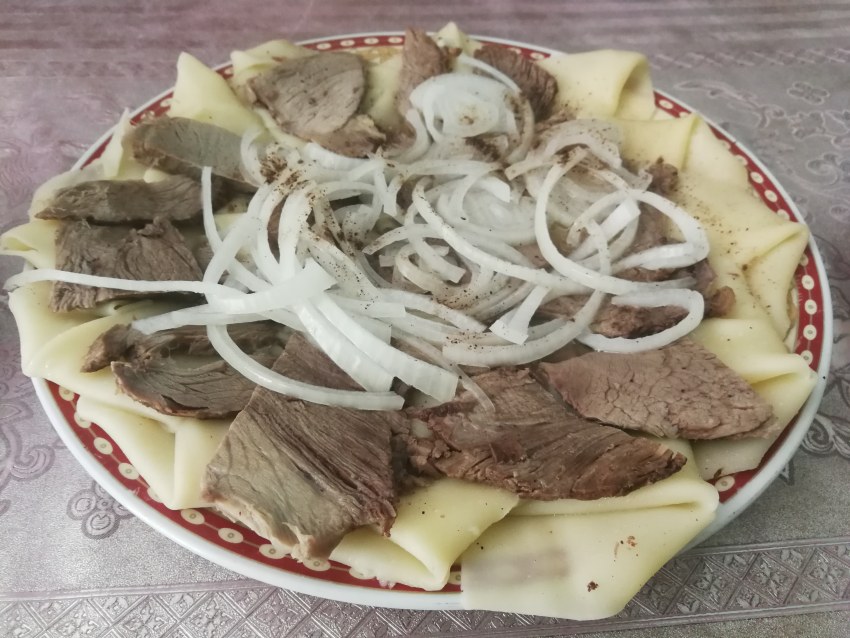 Бешбармак с фаршем