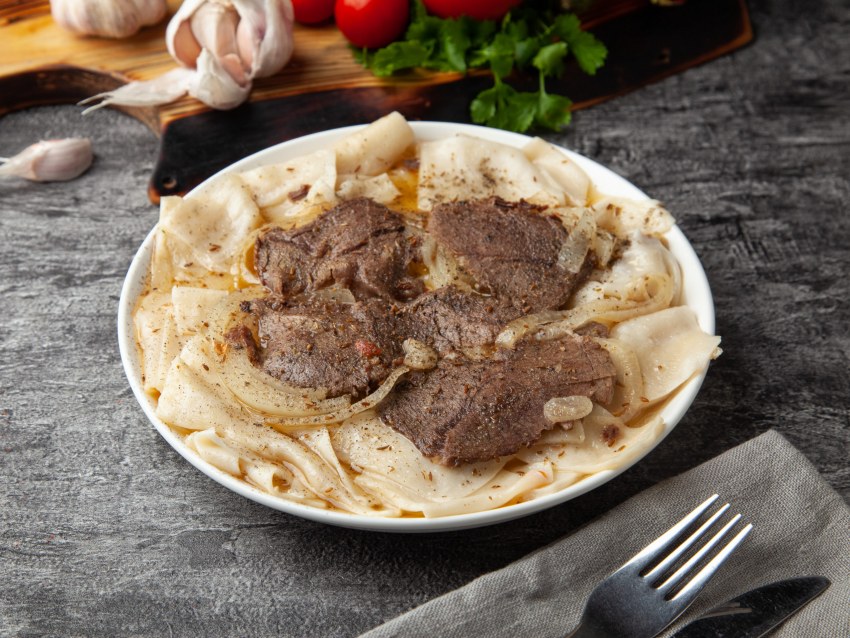 Бешбармак с курицей фото