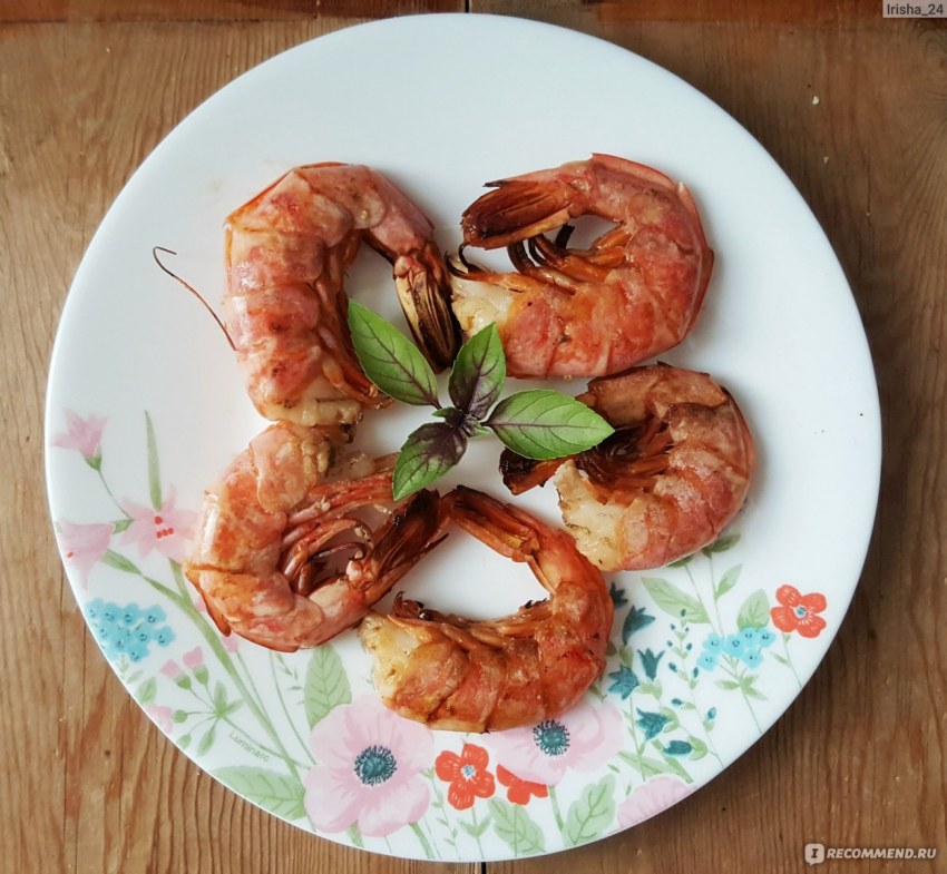 Лангустины с чесноком