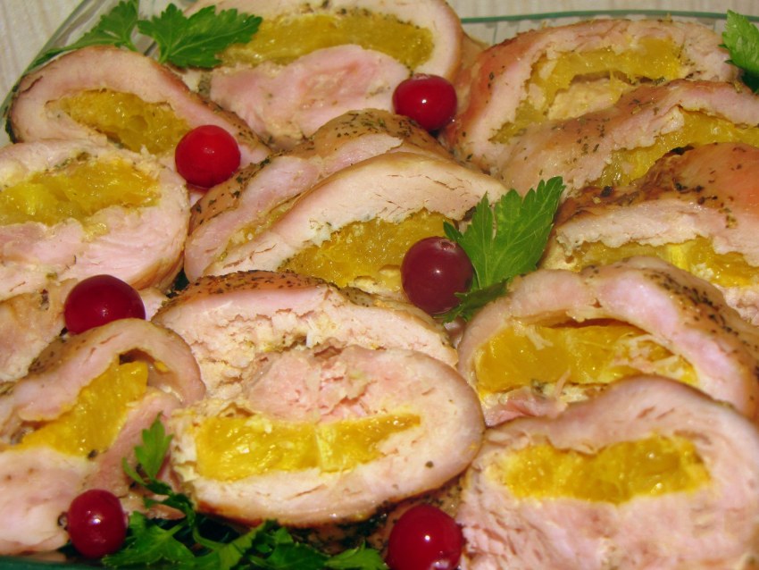 Куриные рулетики с сыром