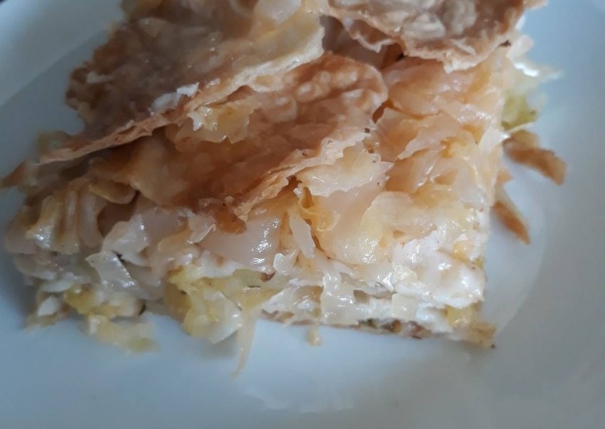 Пирог из лаваша с картошкой