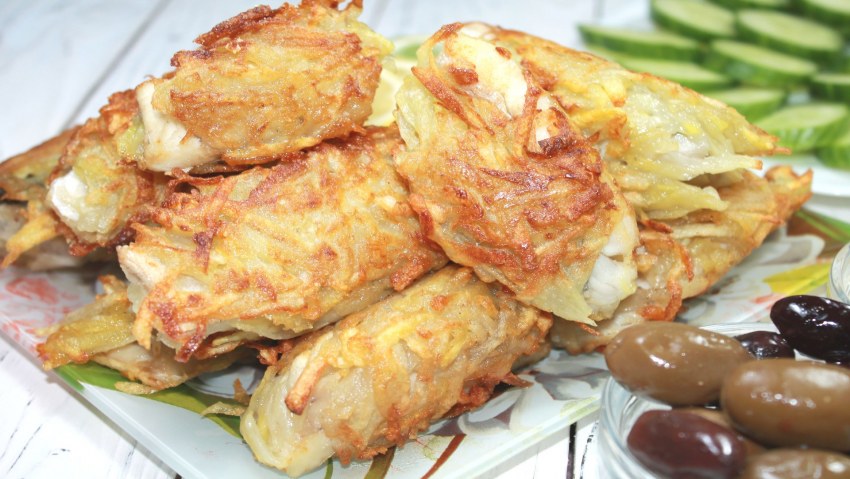 Рыбное филе в картофельном кляре