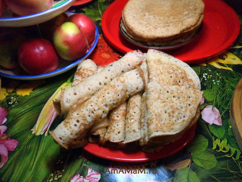 Блины на кислом молоке с закваской