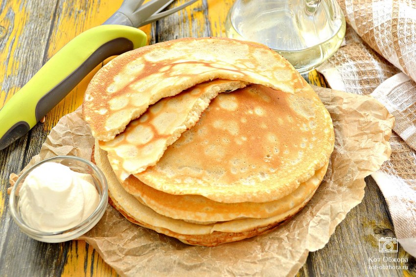 Блины на молоке готовка