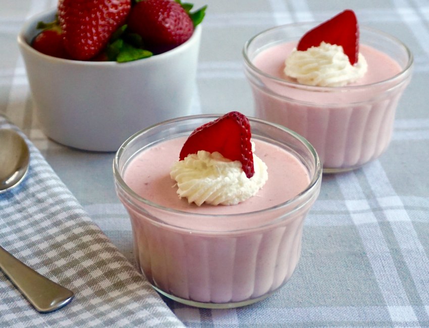 Panna Cotta с клубникой