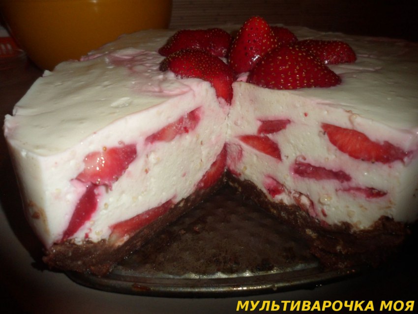 ЖЕЛЕЙНЫЙ тортик с клубникой