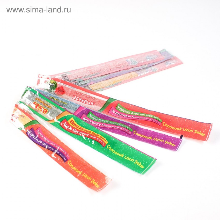 Жевательный мармелад "длинная лента" ассорти вкусов, 20 г 4542284
