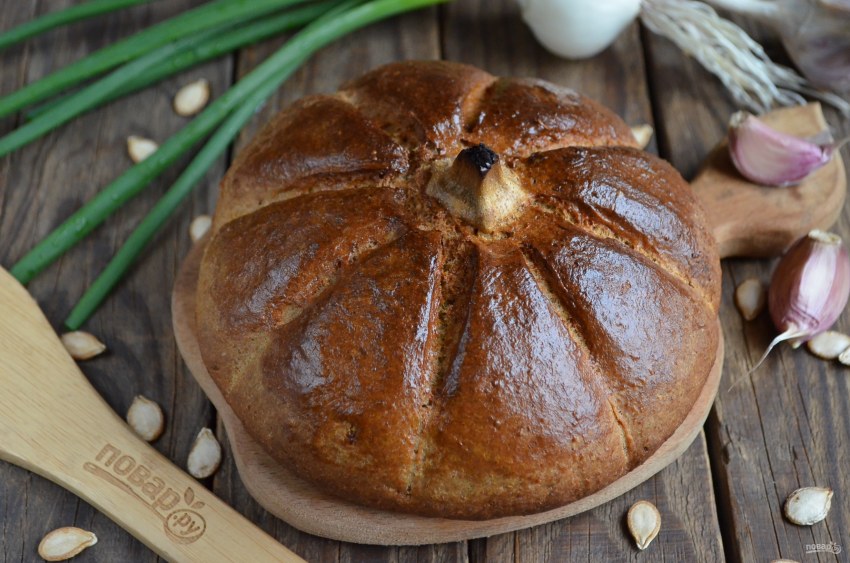 Хлеб с тыквенной мукой