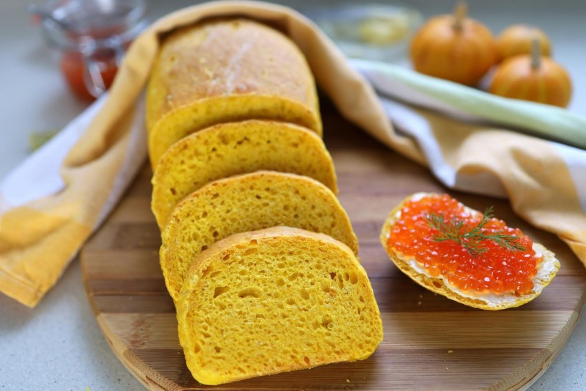 Elevated view Pumpkin Bread