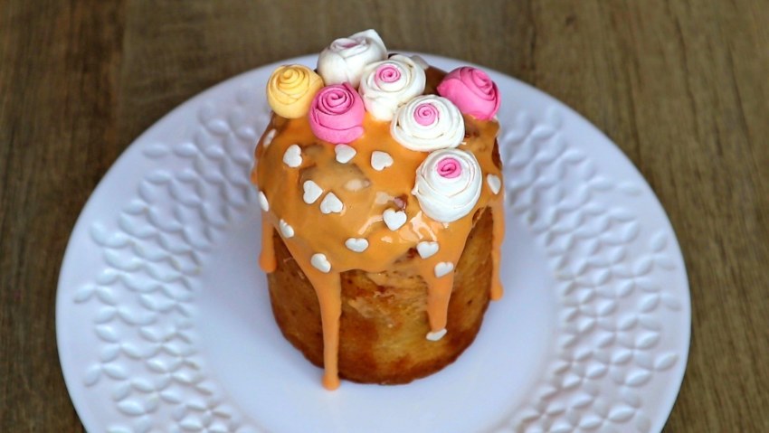 Украшения из маршмеллоу для кулича