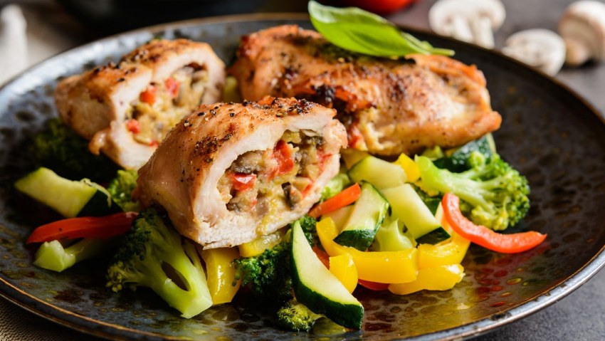 Фаршированная куриная грудка
