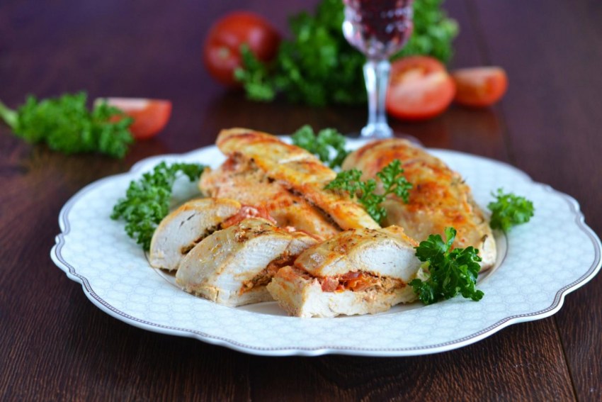 Фаршированные куриные грудки