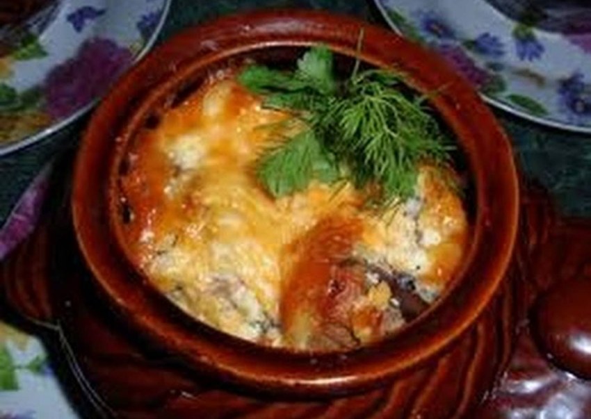 Жаркое по татарски с. мясом в. горшочке
