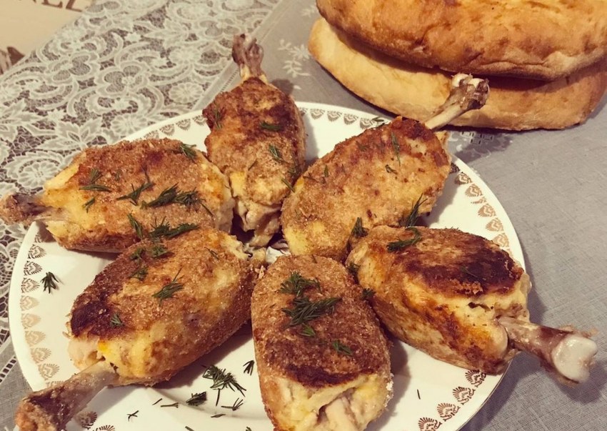 Свиная котлета с косточкой гарнир