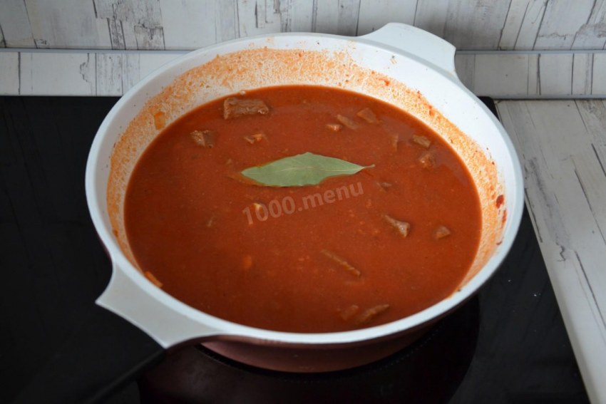Гуляш из баранины