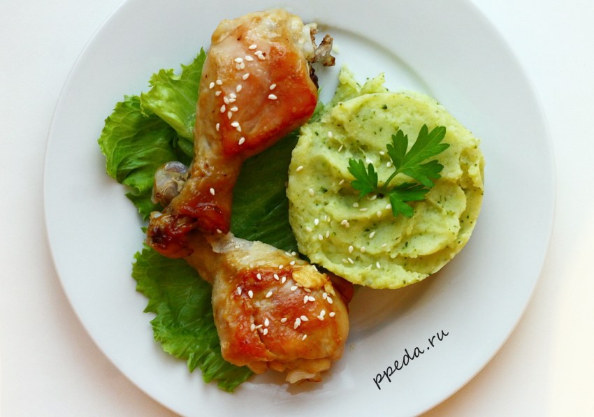 Пюре с курицей