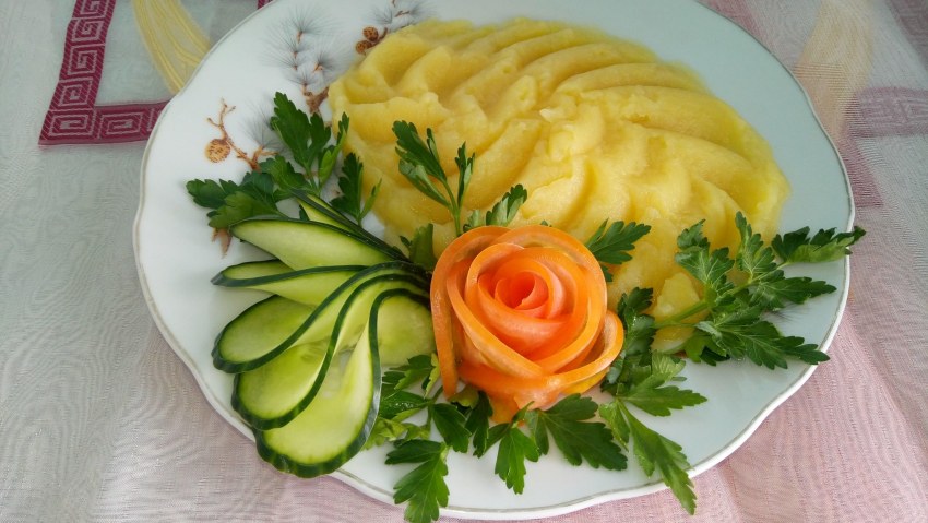 Красиво подать картофельное пюре