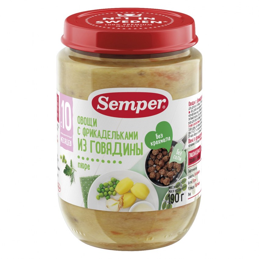Semper пюре "пюре брокколи" (125грх12)