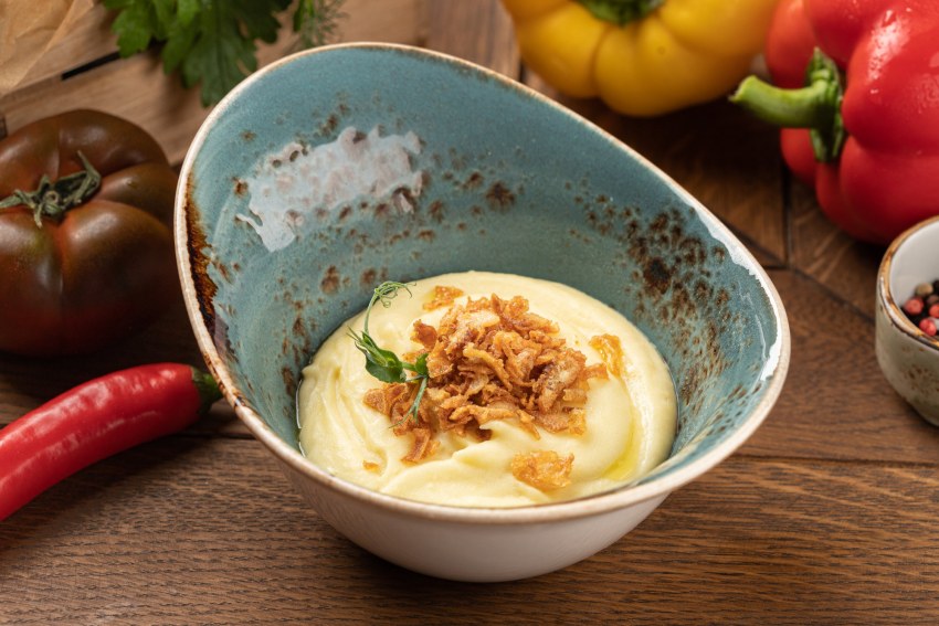 Картофельное пюре в кафе