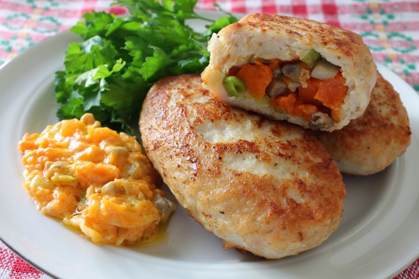 Зразы грибные картофельные