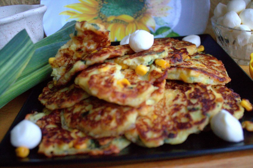 Кукурузные оладьи