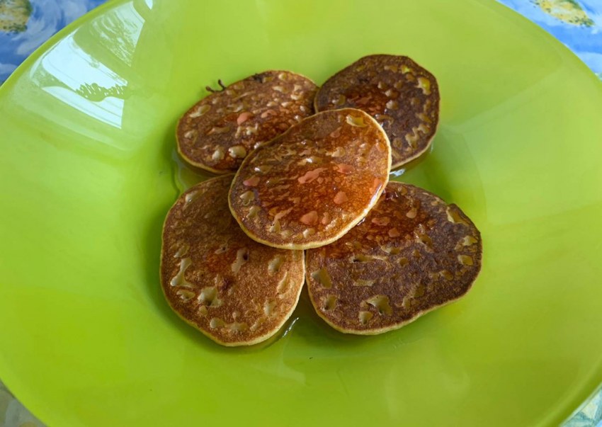 ПП оладьи с кукурузной мукой