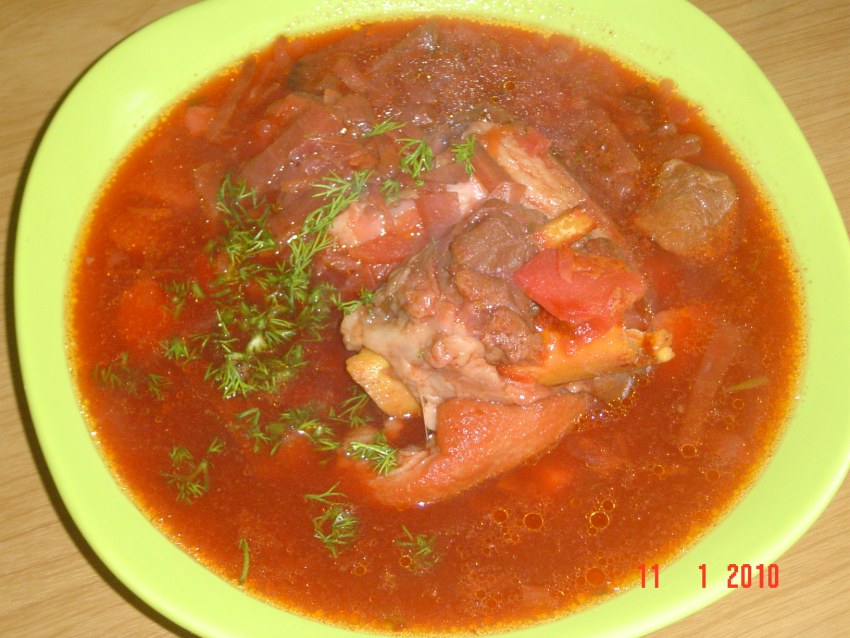 Вкусный борщ