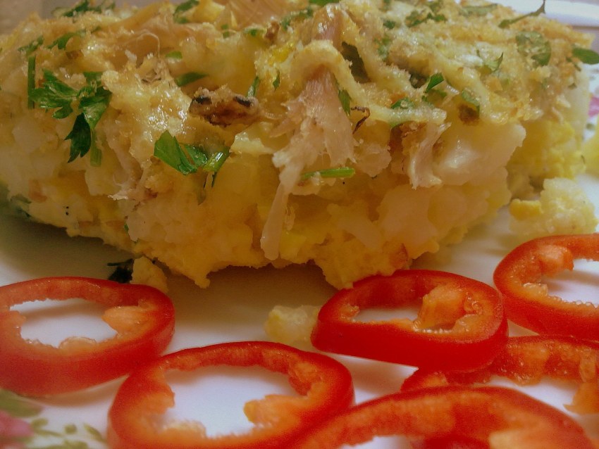 Картофельный гратен с грибами