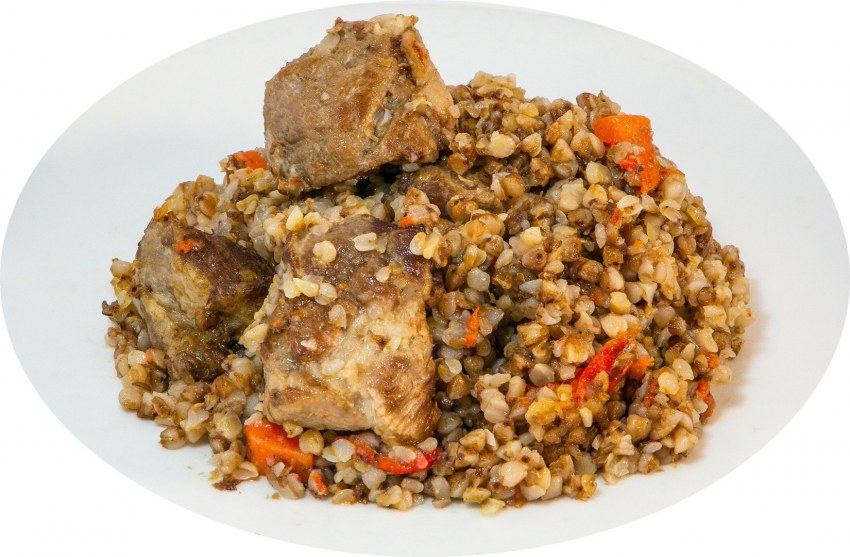 Гречка по купечески с грибами