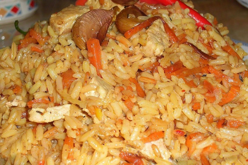 Плов с курой