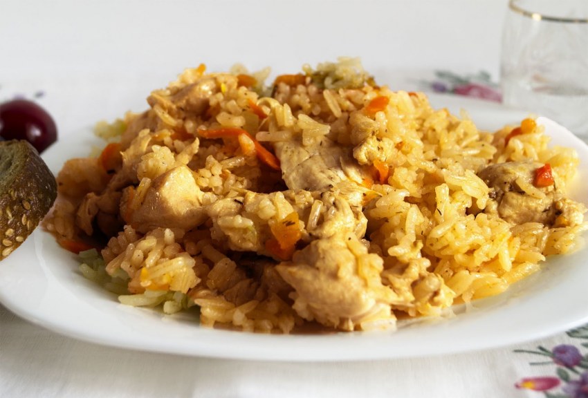 Плов с куриным филе