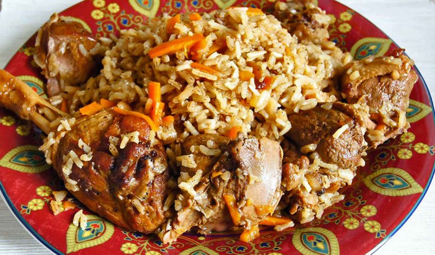 Плов с кальмарами в мультиварке