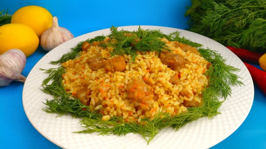 Плов с грудкой курицы
