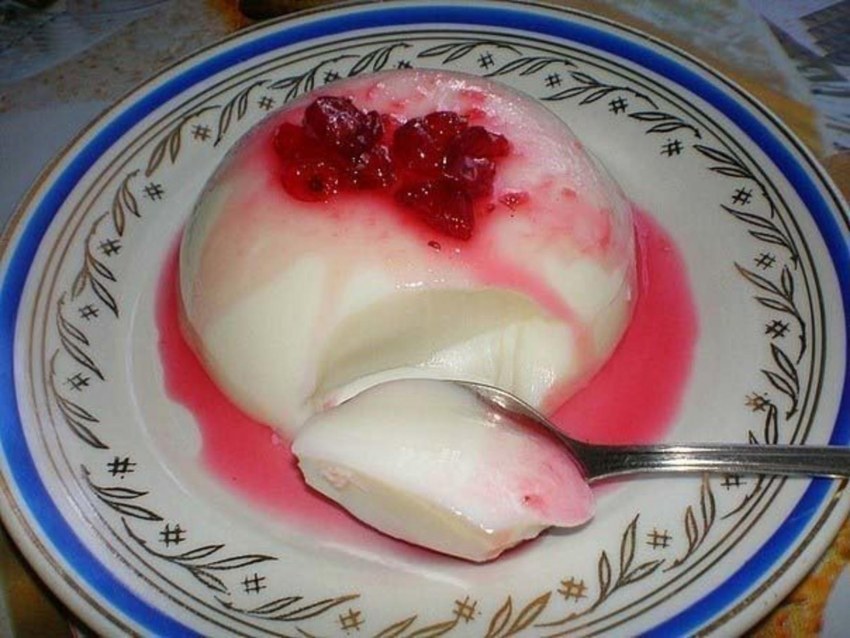Белое желе
