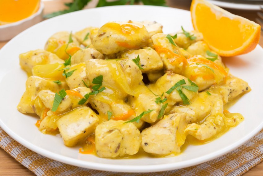 Куриная грудка в апельсиновом соусе