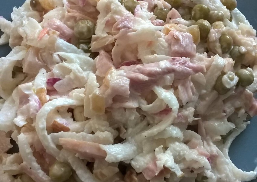Салат Архиерейский с редькой и говядиной