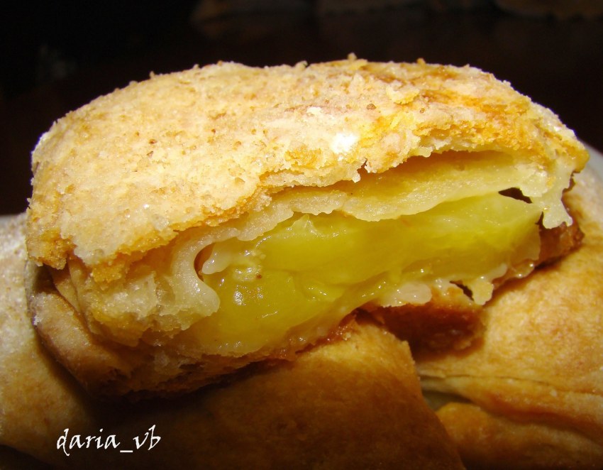 Творожное печенье с яблоками