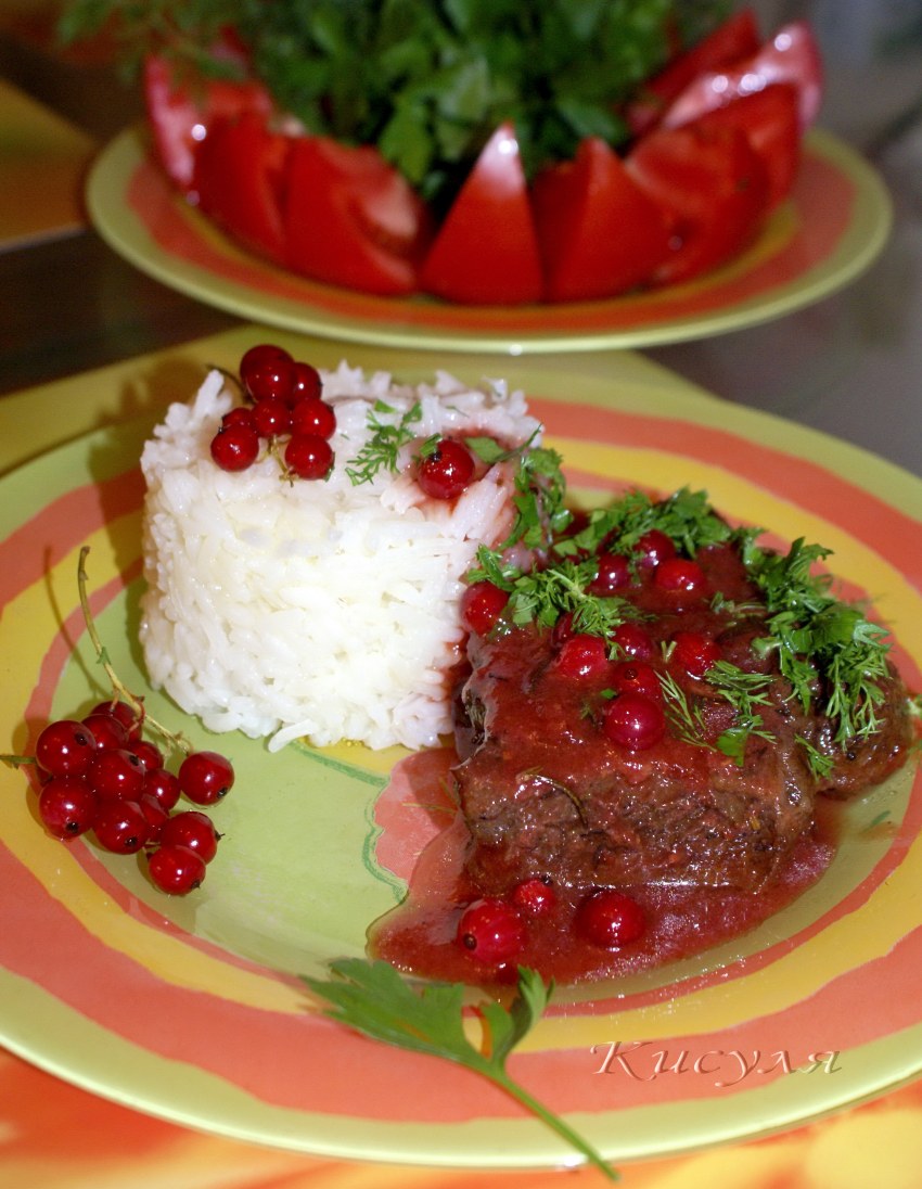 Соус з красной смородины в мультиварке