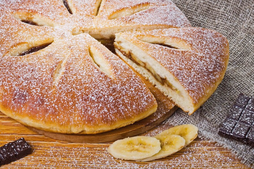 Печенье рогалики с мармеладом