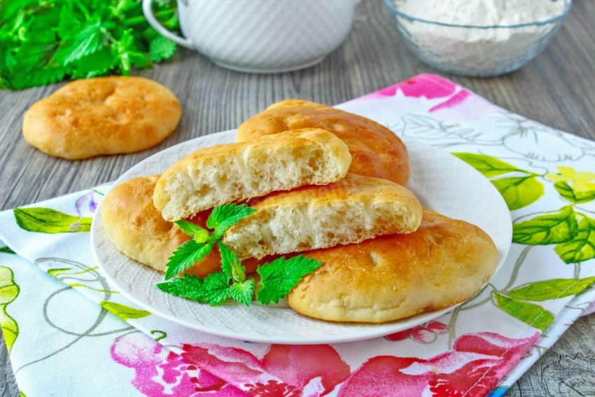 Лепёшки на кефире в духовке