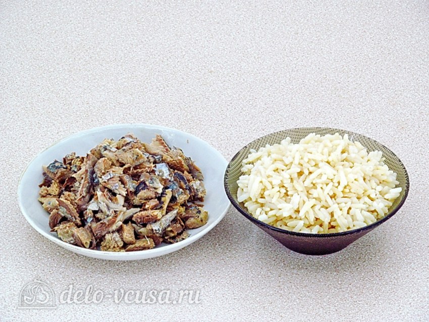 Мимоза с рисом