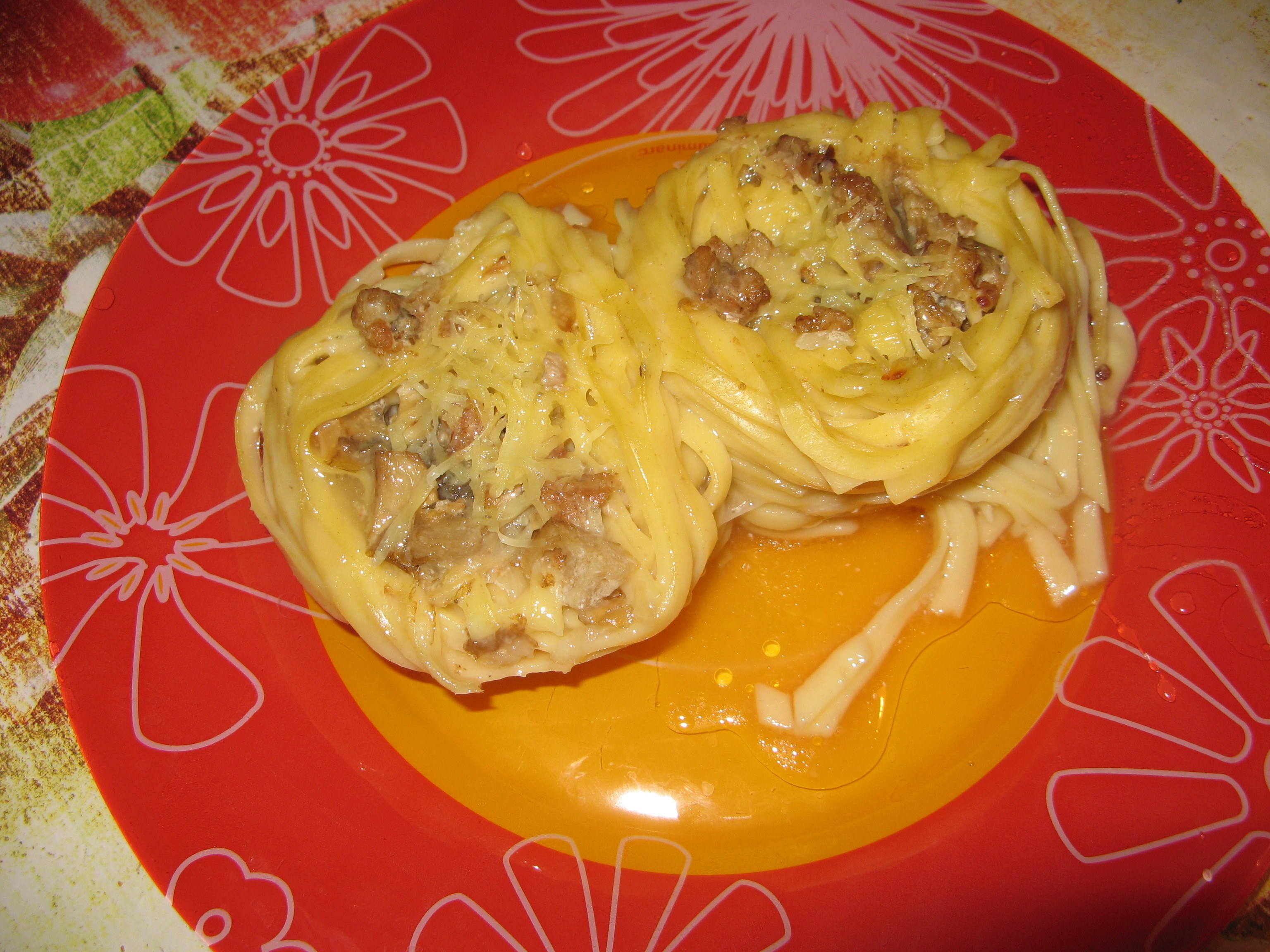 картофельное гнездо с фаршем фото