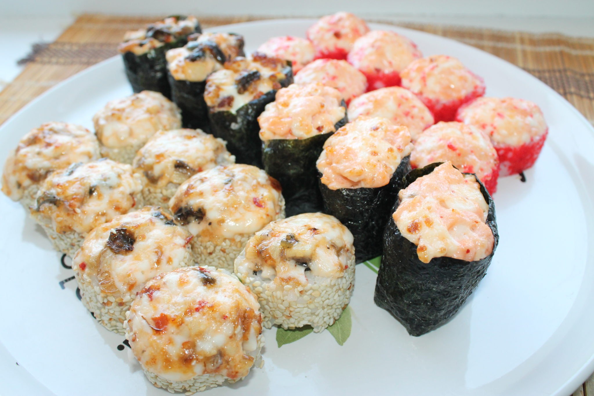 Рецепт суши с крабом запеченные фото 106