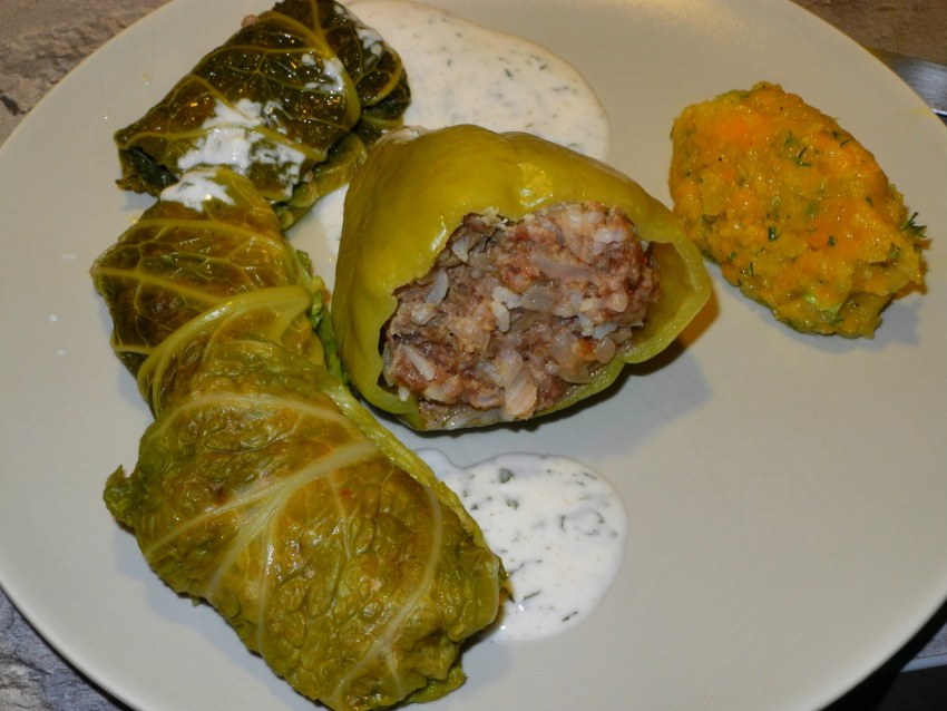 Перец фаршированный булгуром