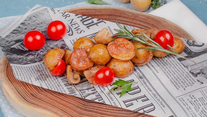 Жаркое из печени с картофелем