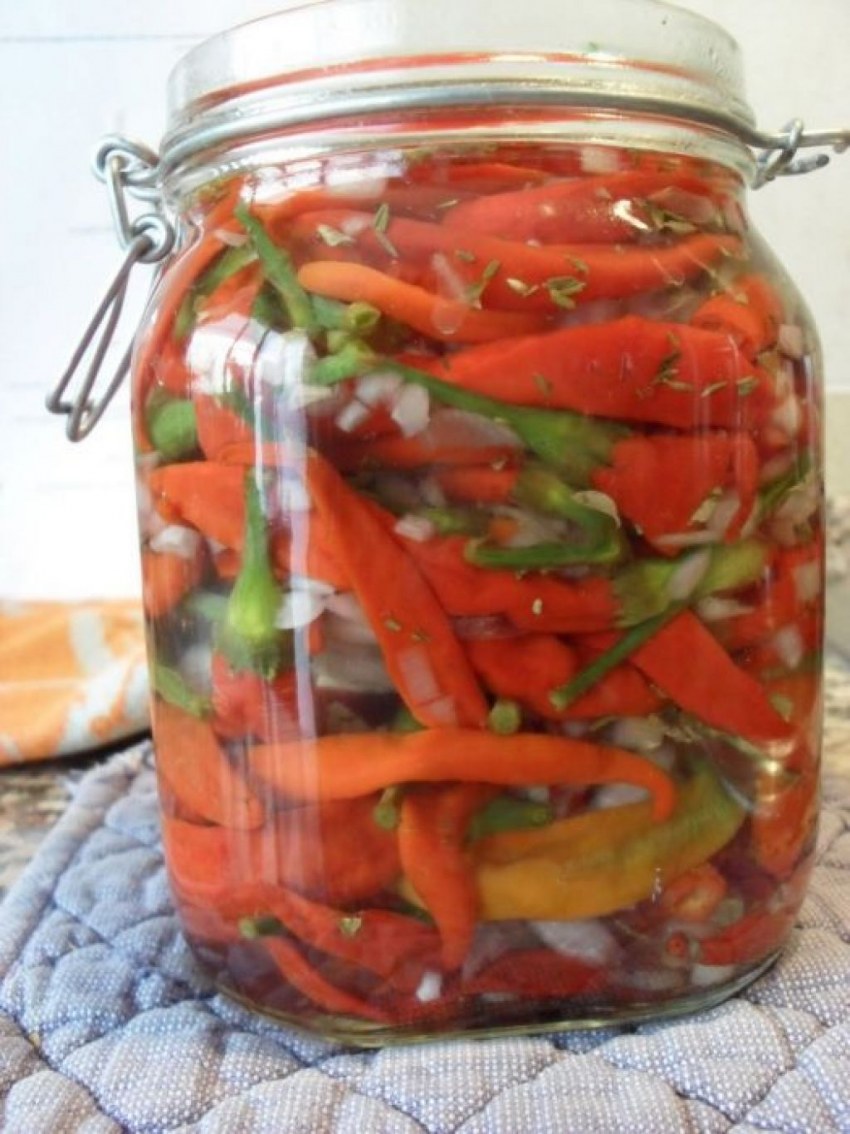 Маринованный острый перец на зиму