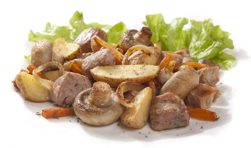 Жаркое с грибами