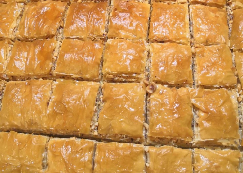 Греческая пахлава из теста фило