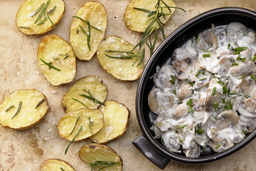 Мини картофель с розмарином