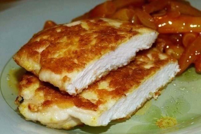 Куриные отбивные с сыром
